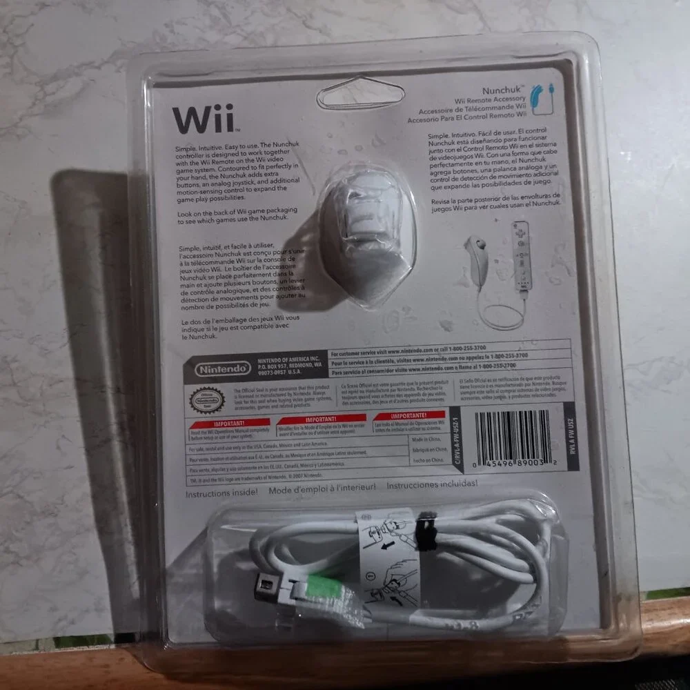 Wii Nunchuck OEM Nintendo Brand Controller NEW